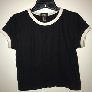 Black crop top